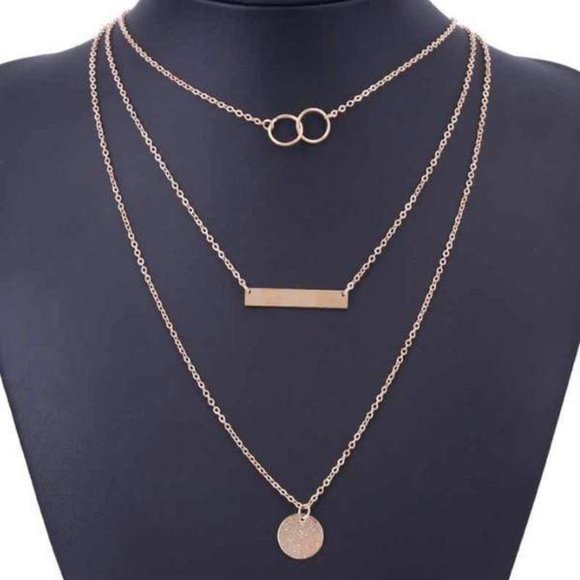 Infinity Raine Jewelry - LAST ONE LEFT Coin And Bar Necklace- Gold